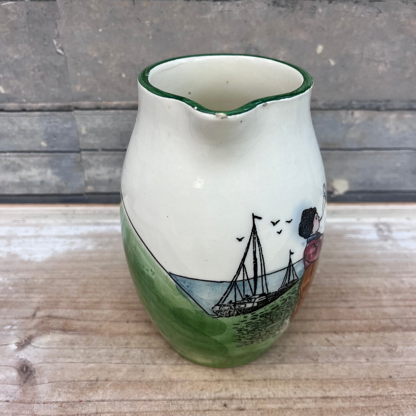 G.S. Zell Hand Painted Ceramic Pitcher