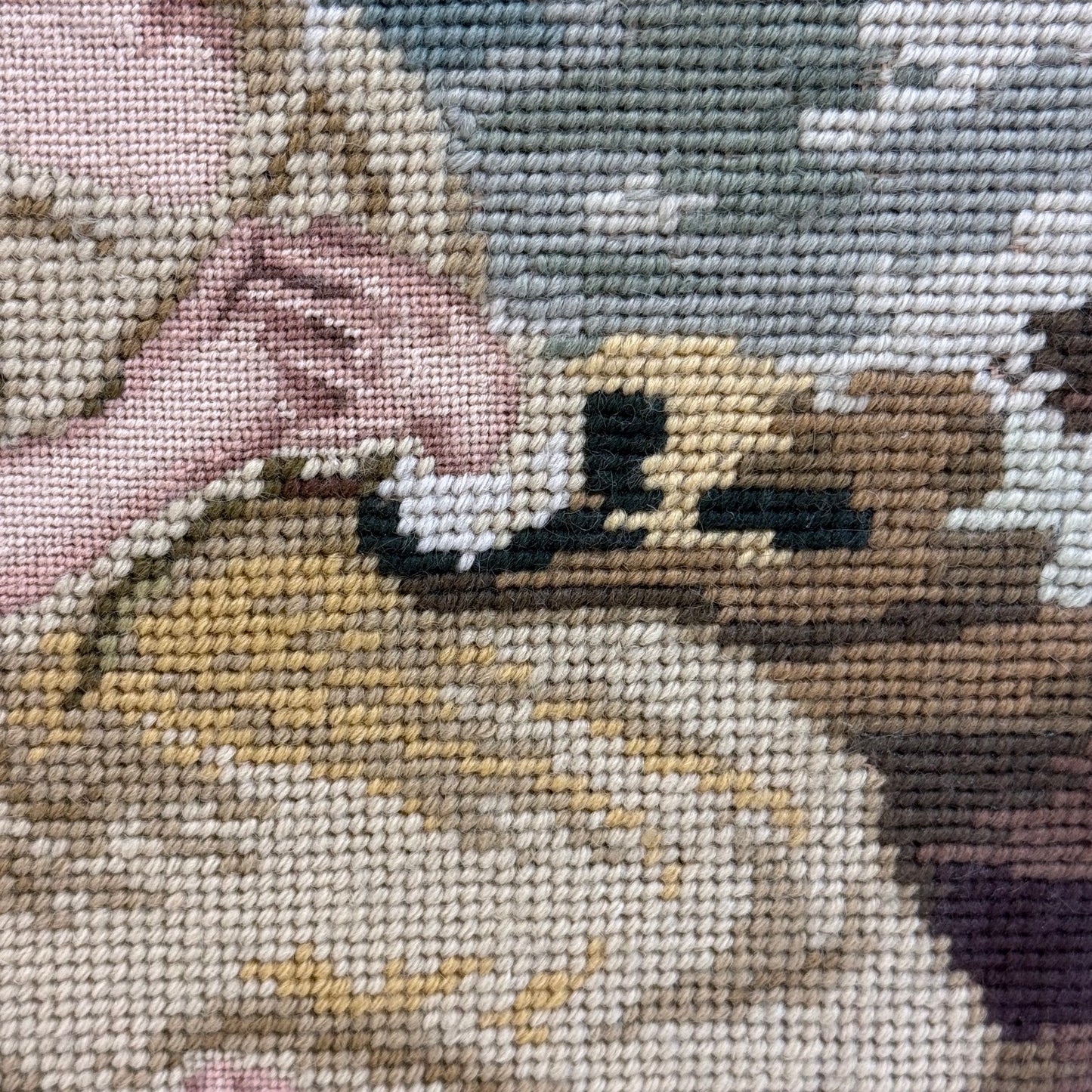 Joshua Reynolds Innocence Framed Needlepoint Portrait Art