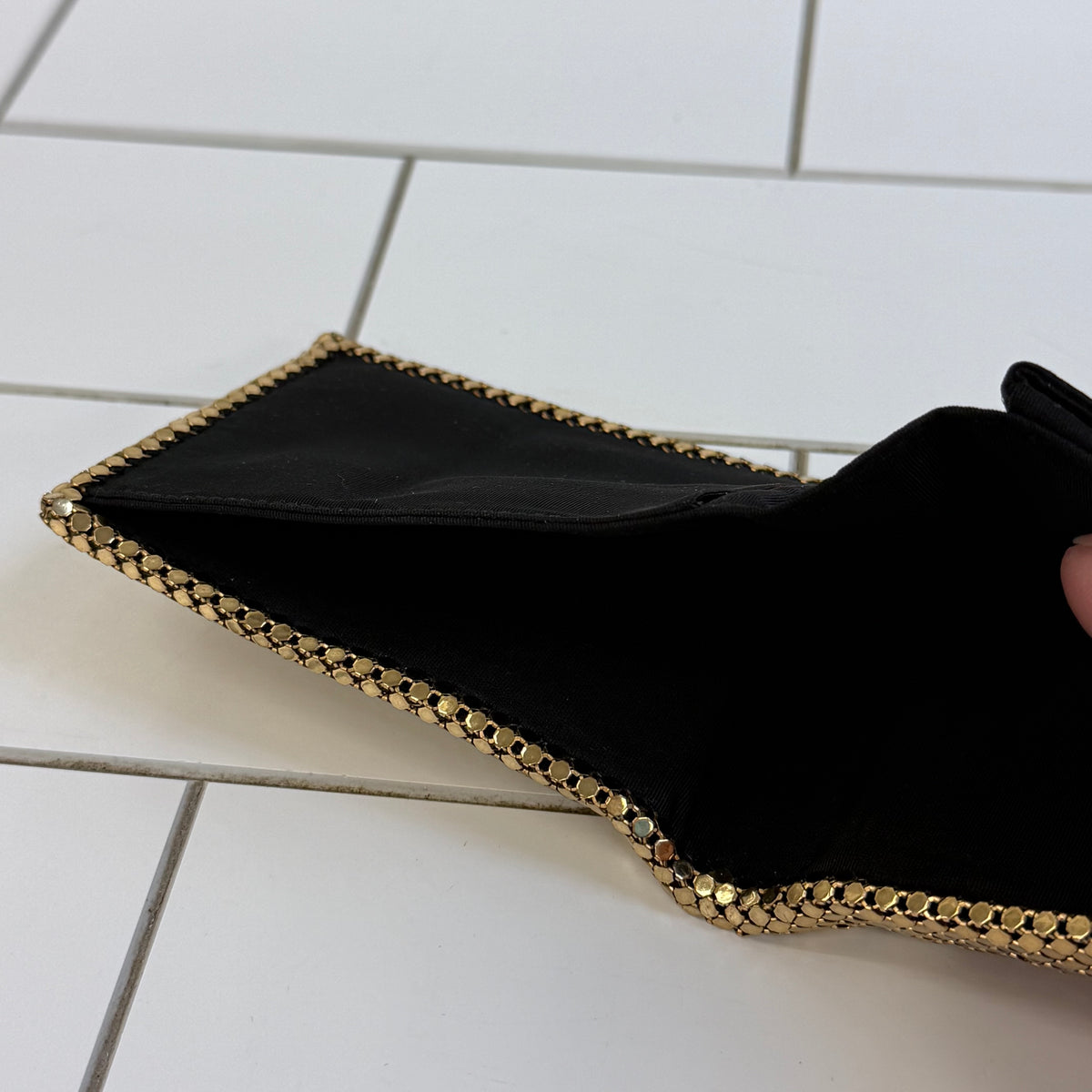 Whiting & Davis Gold Mesh Wallet 1960s
