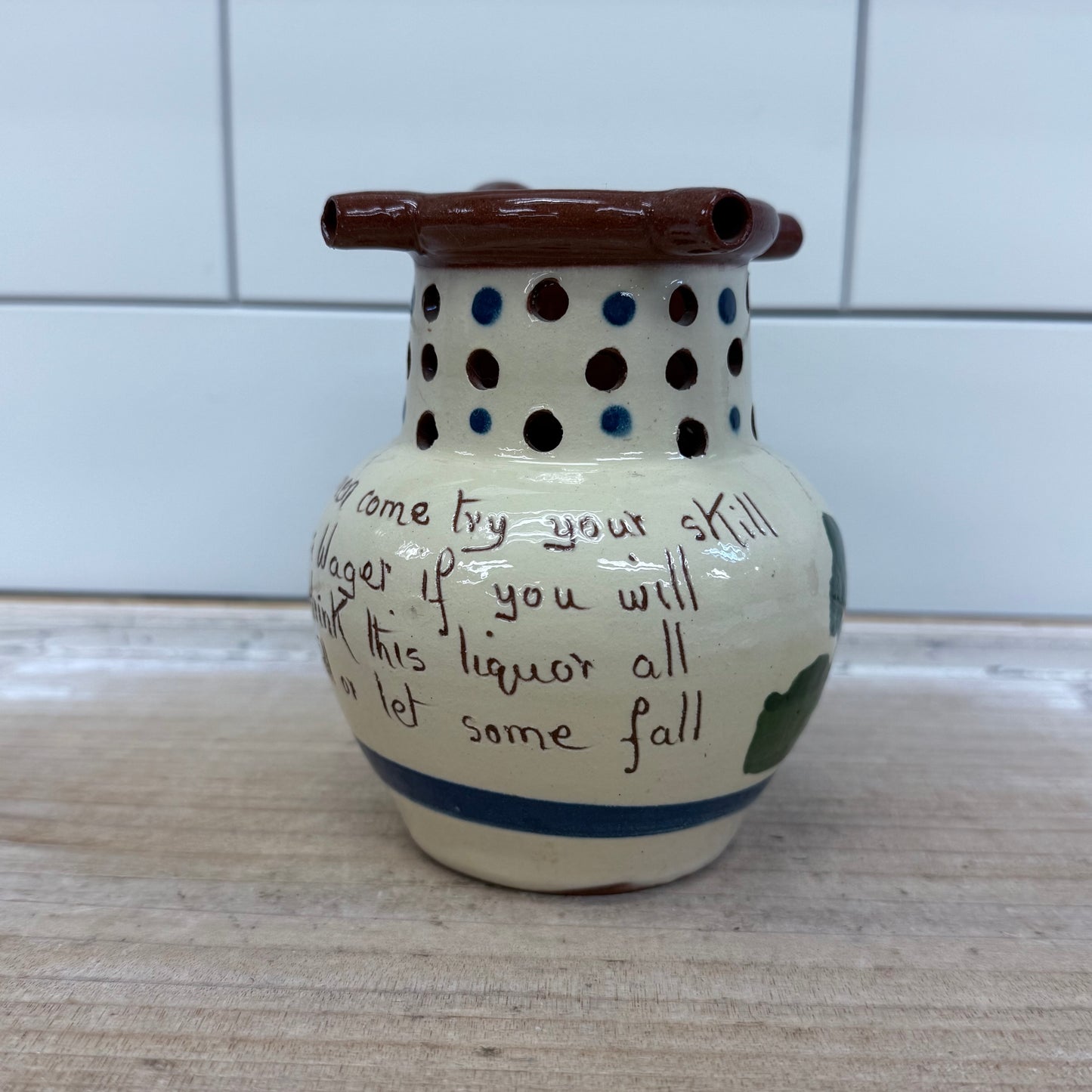 Torquay Pottery Jug, Mottoware
