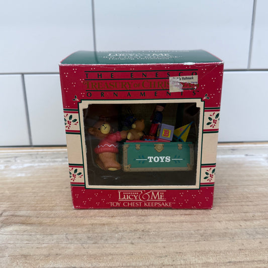 Enesco Lucy Rigg Toy Chest Keepsake Ornament, 1988