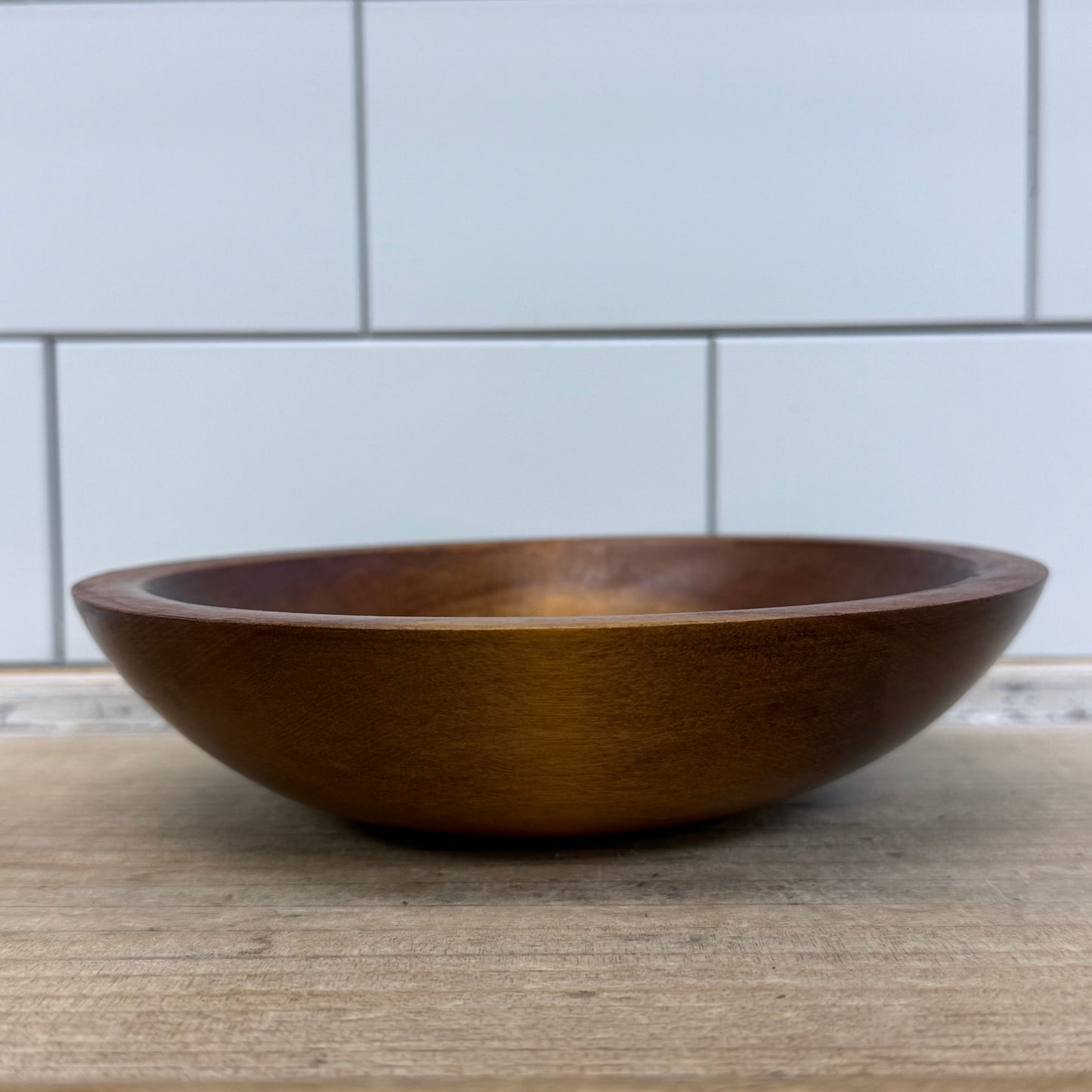 Handcrafted Canadian Wooden Bowls Set of 6 Vintage Rustic
