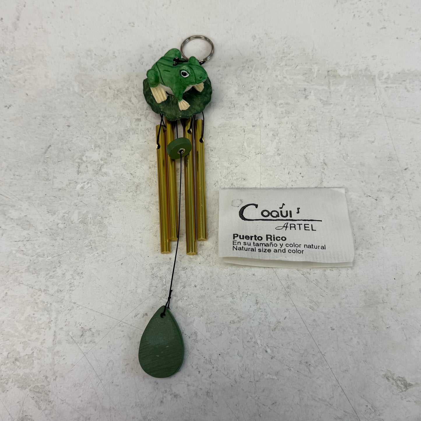 Coqui Artel Resin Frog Windchime