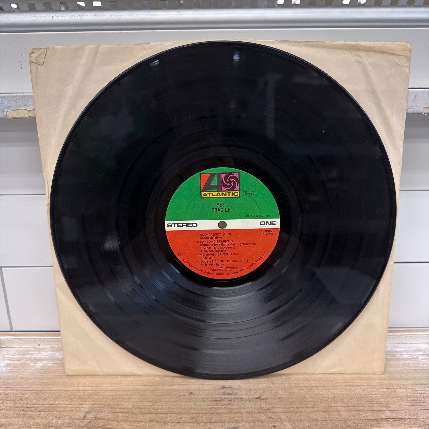 Yes Fragile Vinyl Record LP 1972