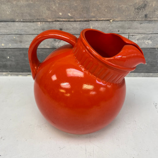 Anchor Hocking Rainbow Tangerine Ball Pitcher