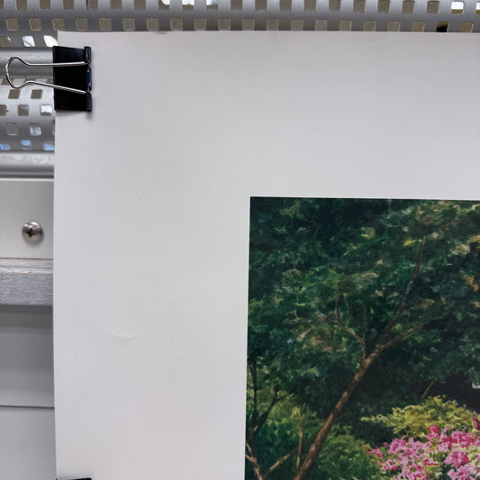 Spring Garden Art on the Square Print 2004 Signed Limited Edition