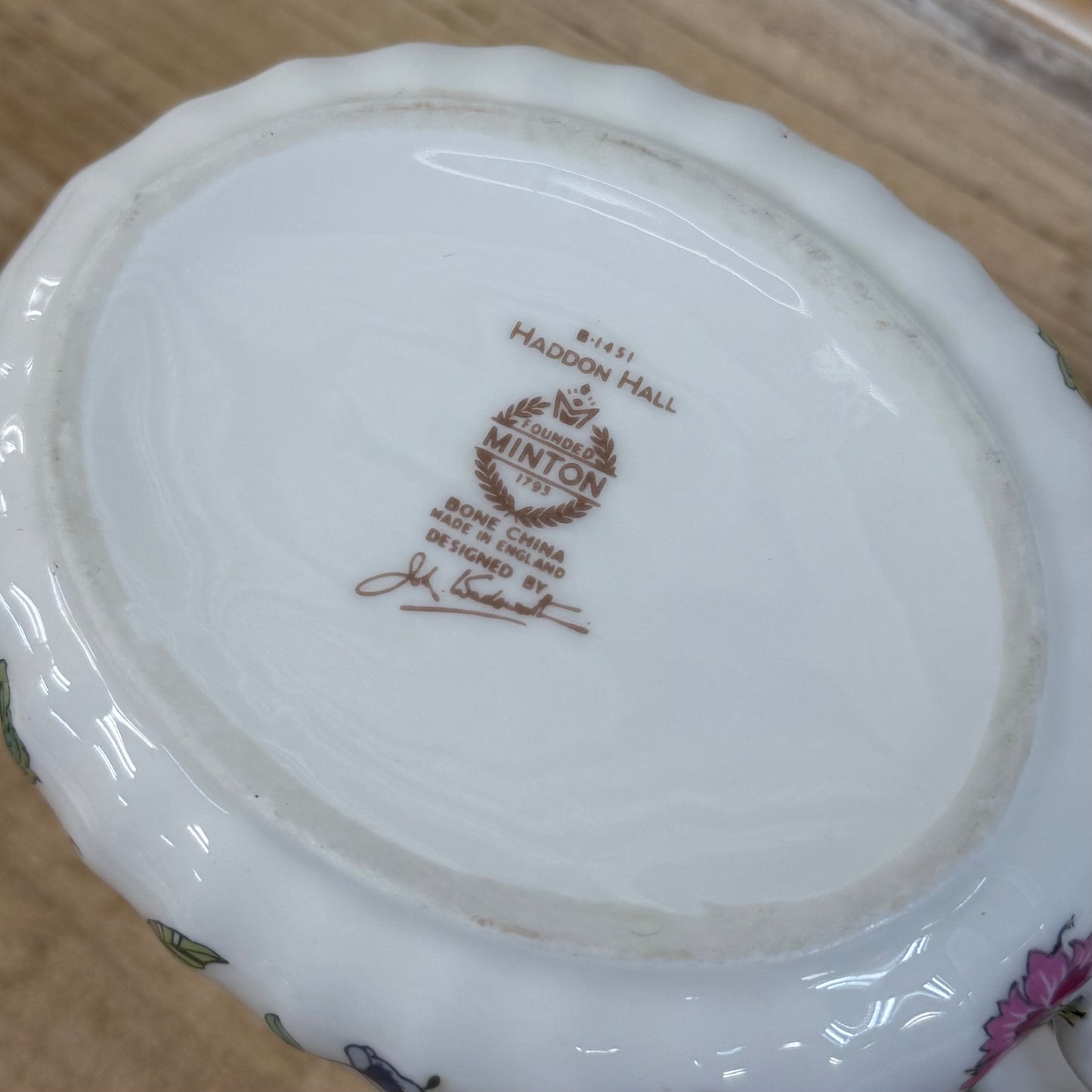 Minton Haddon Hall Creamer, Bone China, #B-1451