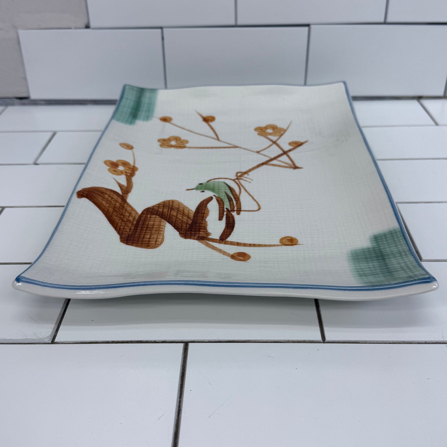 Miya Botanical Serving Platter 1960s-70s