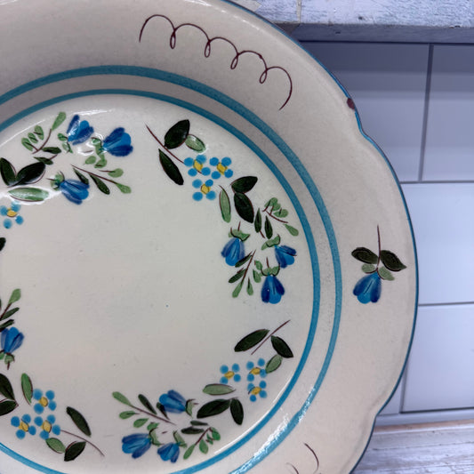 Stangl Pottery Dinner Plate, Petite Flowers Glazed Dish