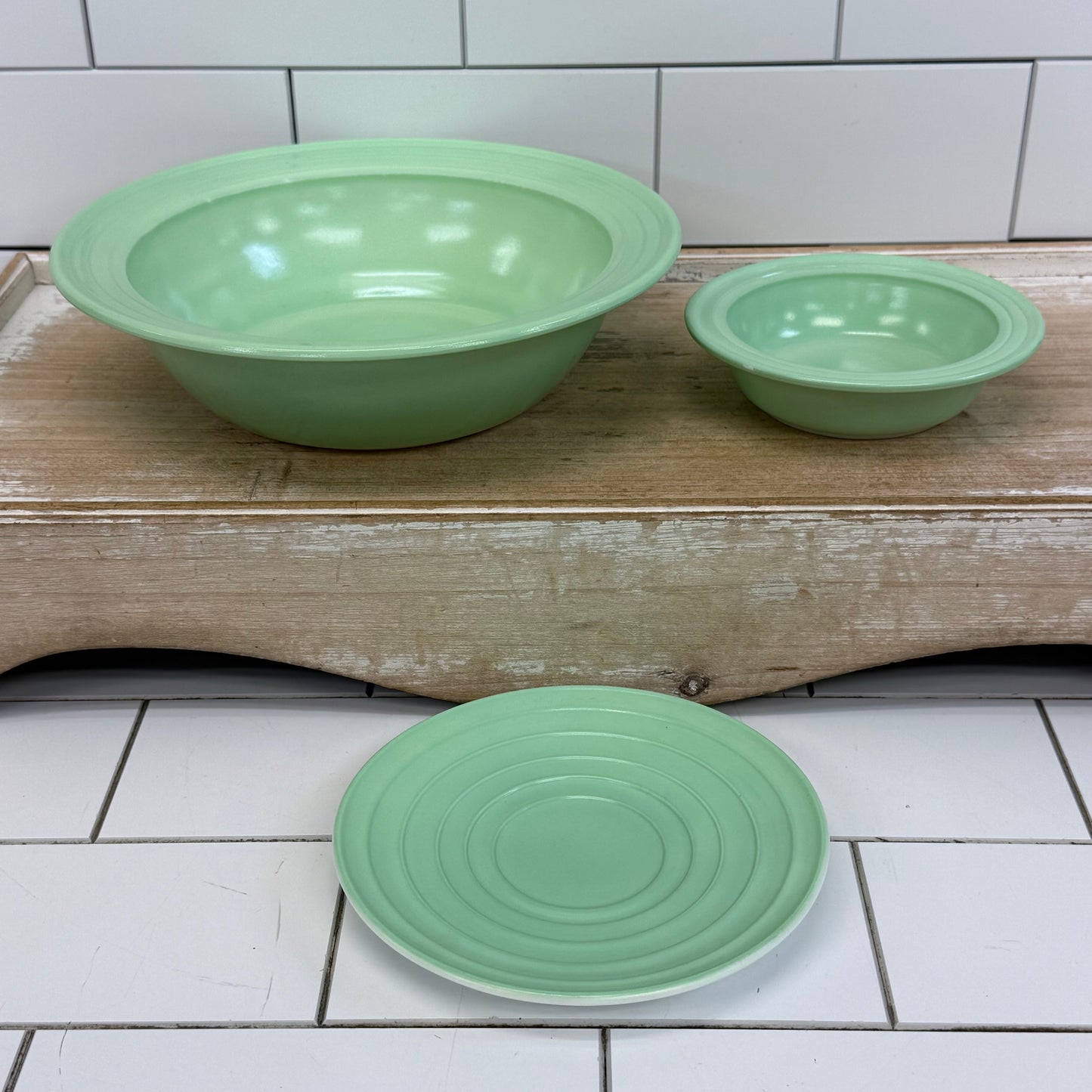 Hazel Atlas Moderntone Pastel Platonite Dish Selection