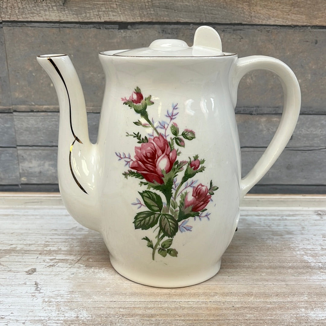 Vintage Holmar Electric Floral Porcelain Teapot, 1960s