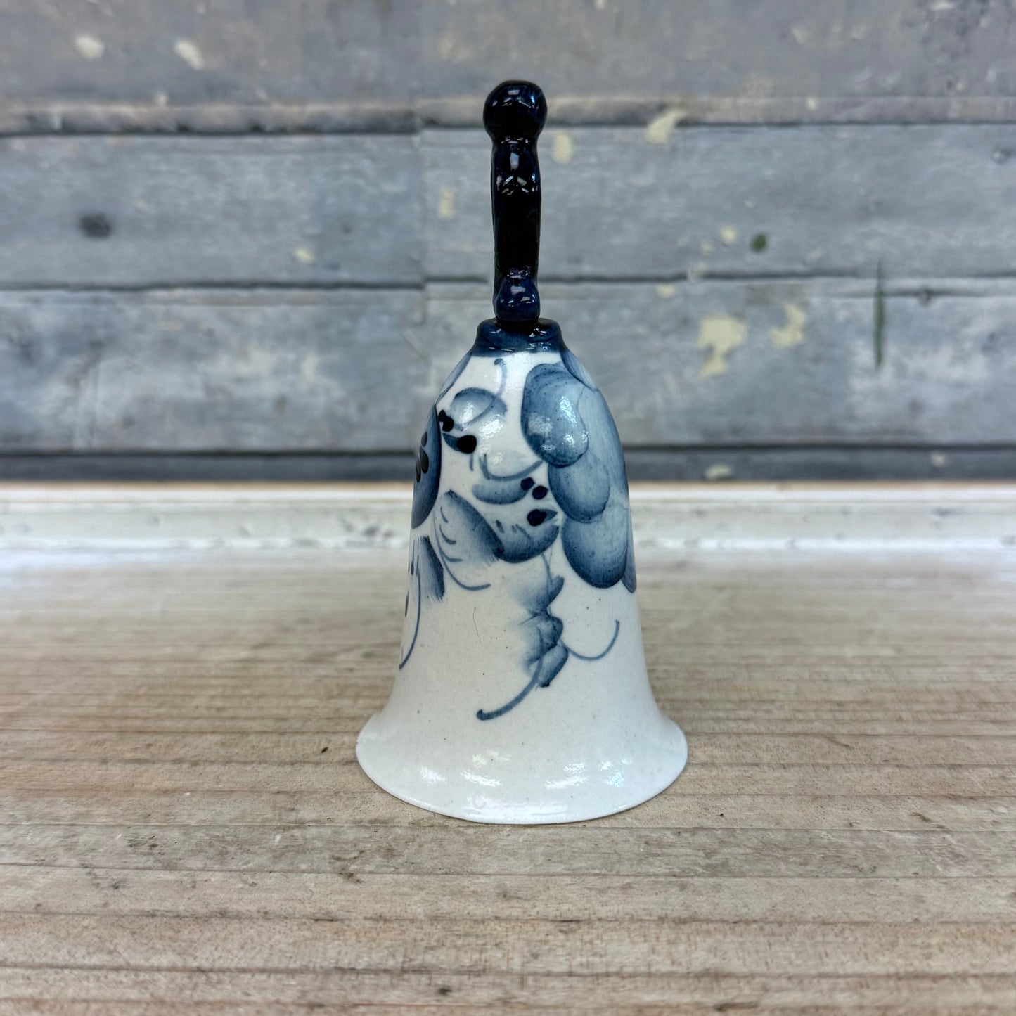 Hand Painted Gzhel Style Porcelain Bell