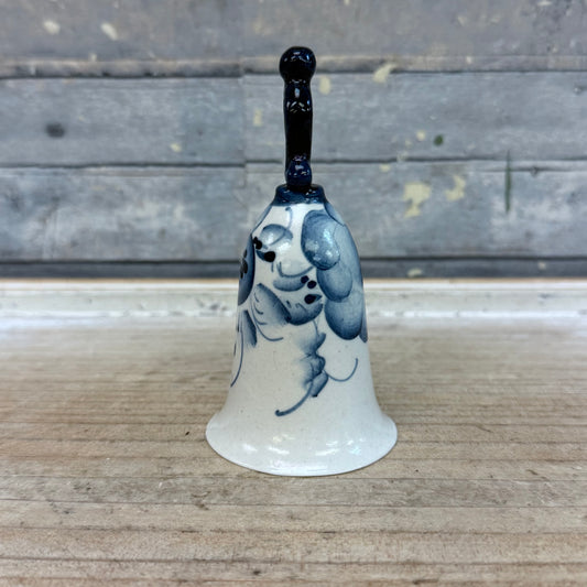 Hand Painted Gzhel Style Porcelain Bell