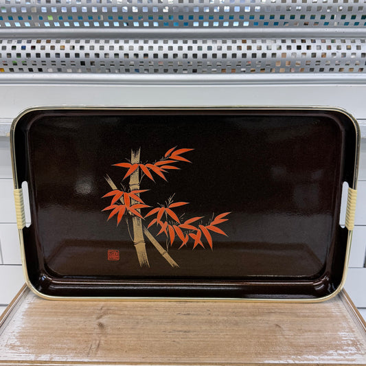 Japanese Style Bamboo Serving Trays Set of 2