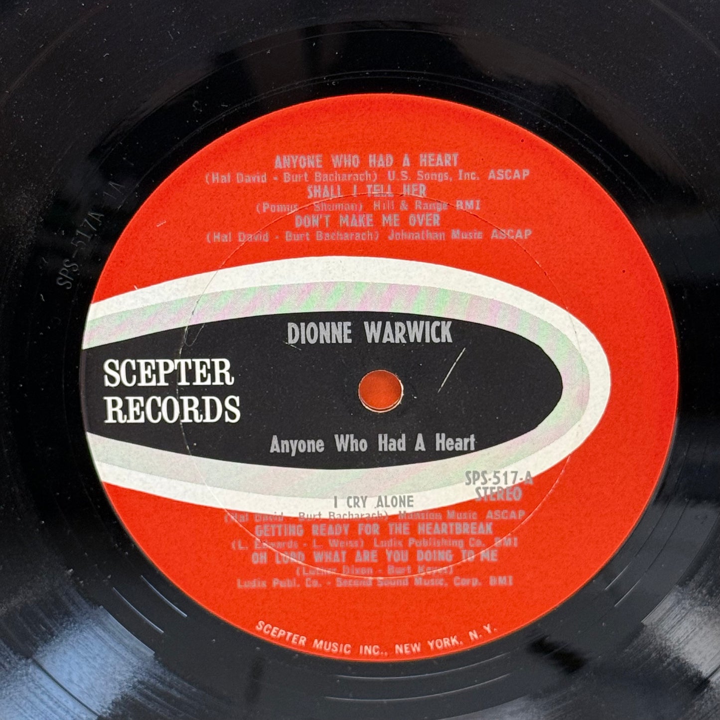 Dionne Warwick Anyone Who Had a Heart Vinyl 1964 SPS-517