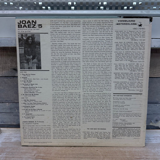 Joan Baez 5 Vinyl Record, 1964