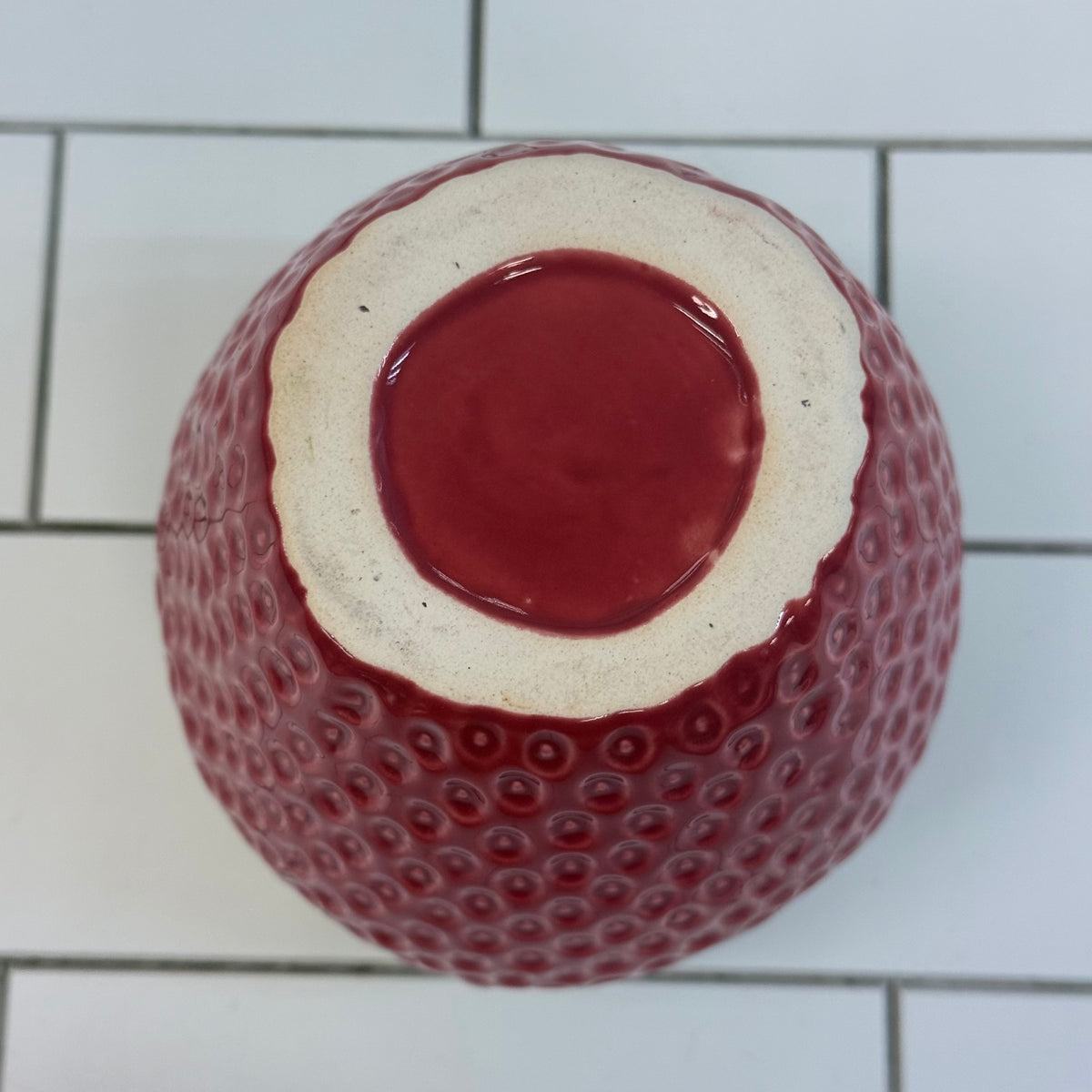 Strawberry Ceramic Planter Cachepot