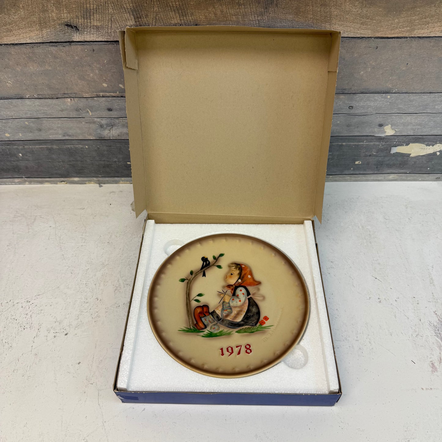 Goebel Hummel Happy Pastime Collector’s Plate in Box, 1978
