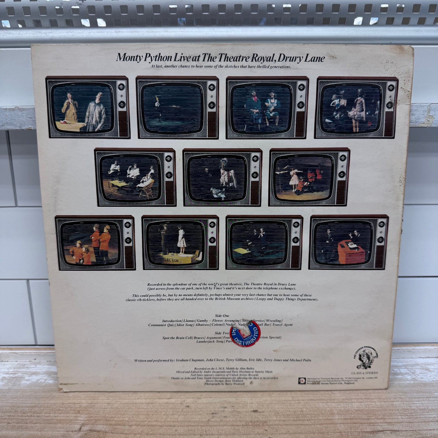 Monty Python Live at Drury Lane Vinyl Record, 1974