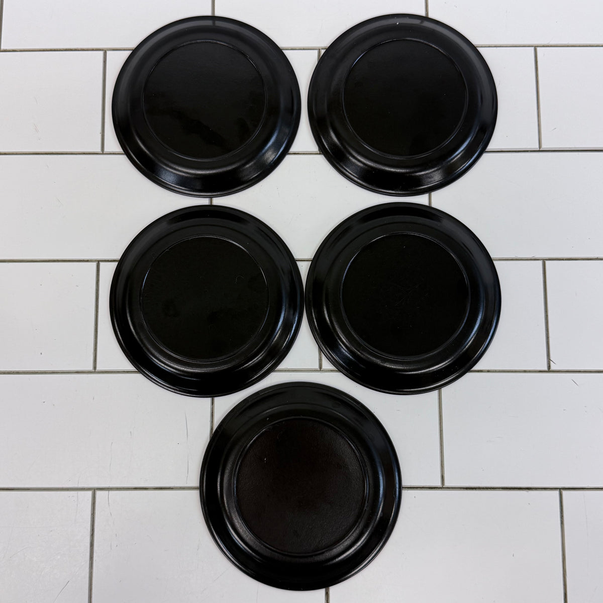 Japanese Lacquer-Style Stacking Serving Set Plates & Trays