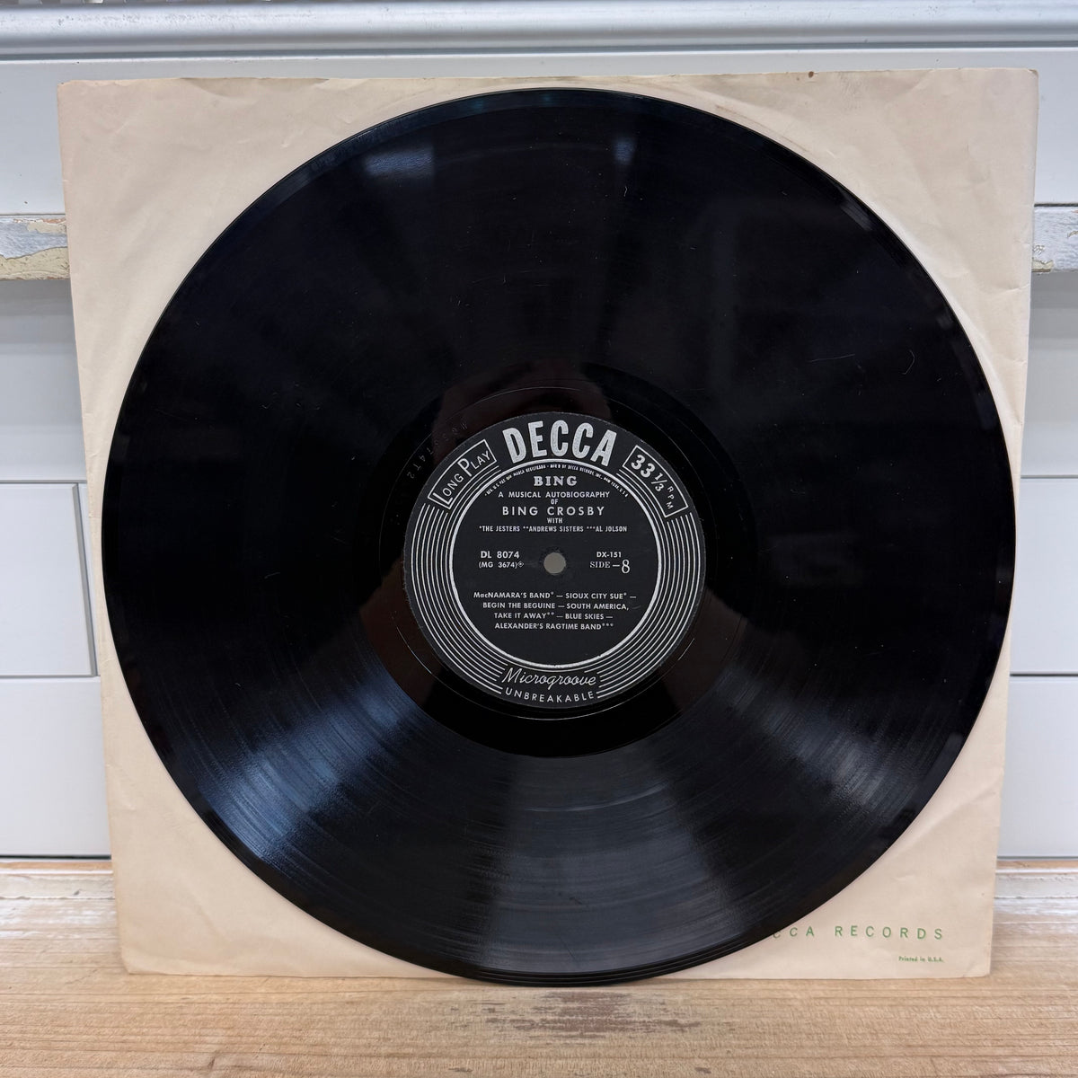 Bing Crosby A Musical Autobiography 5 LP Vinyl Set 1954 Decca DX-151