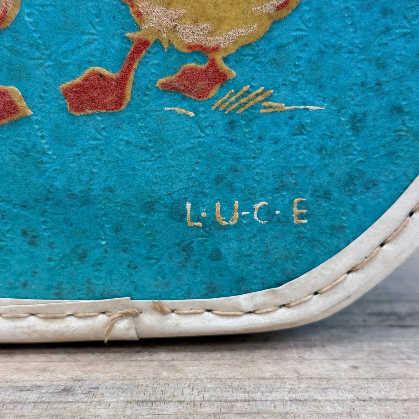 Luce Children's Duckling Hatbox Travel Case Vintage 1950s