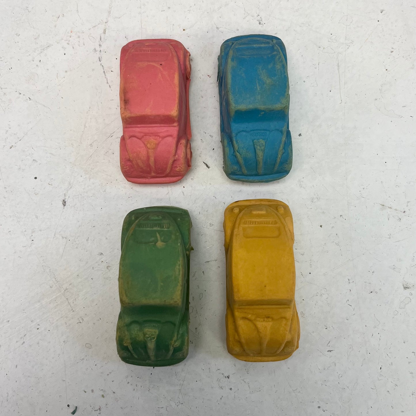 Volkswagen Beetle Erasers in Box, 1970s