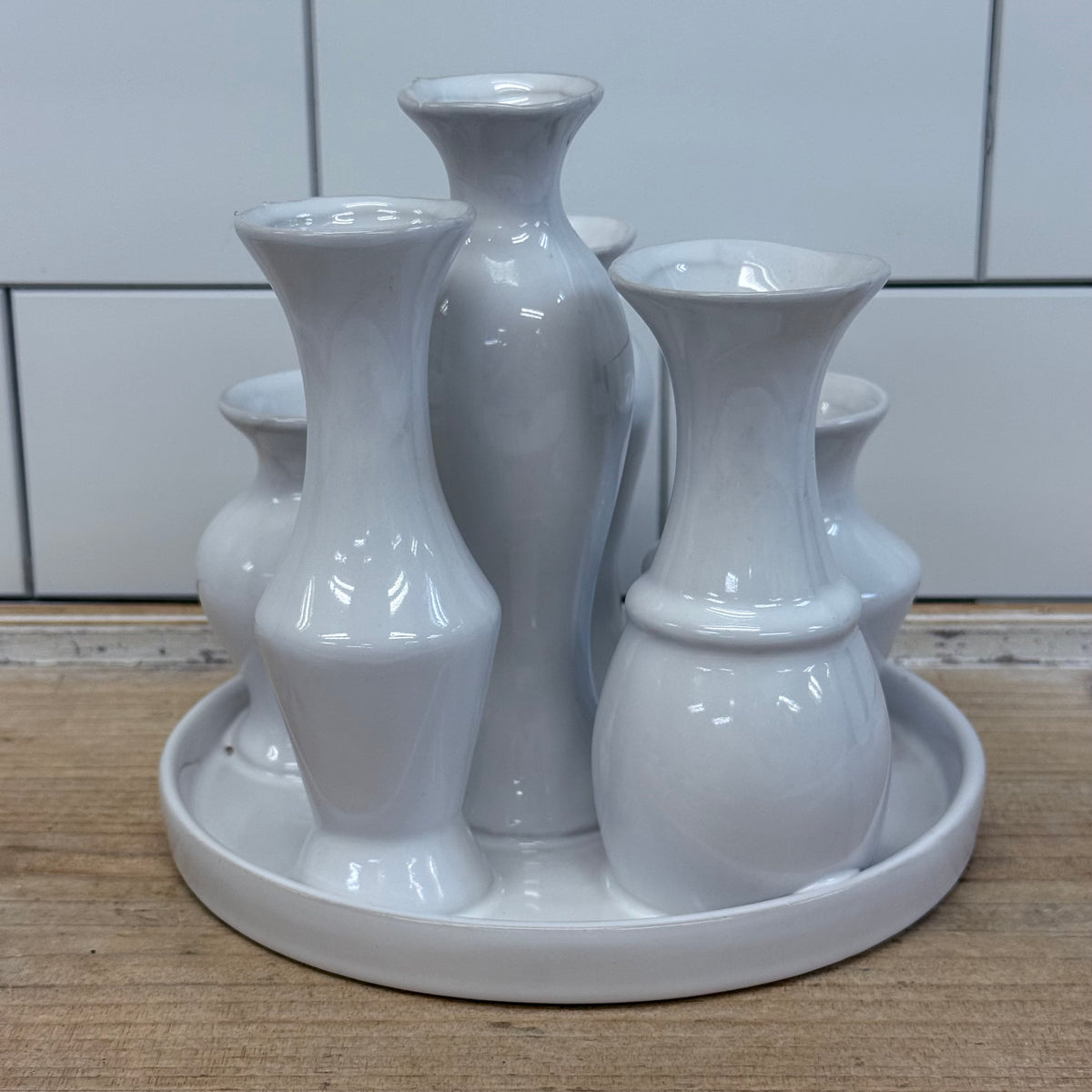 Bud Vase Cluster Ceramic Centerpiece