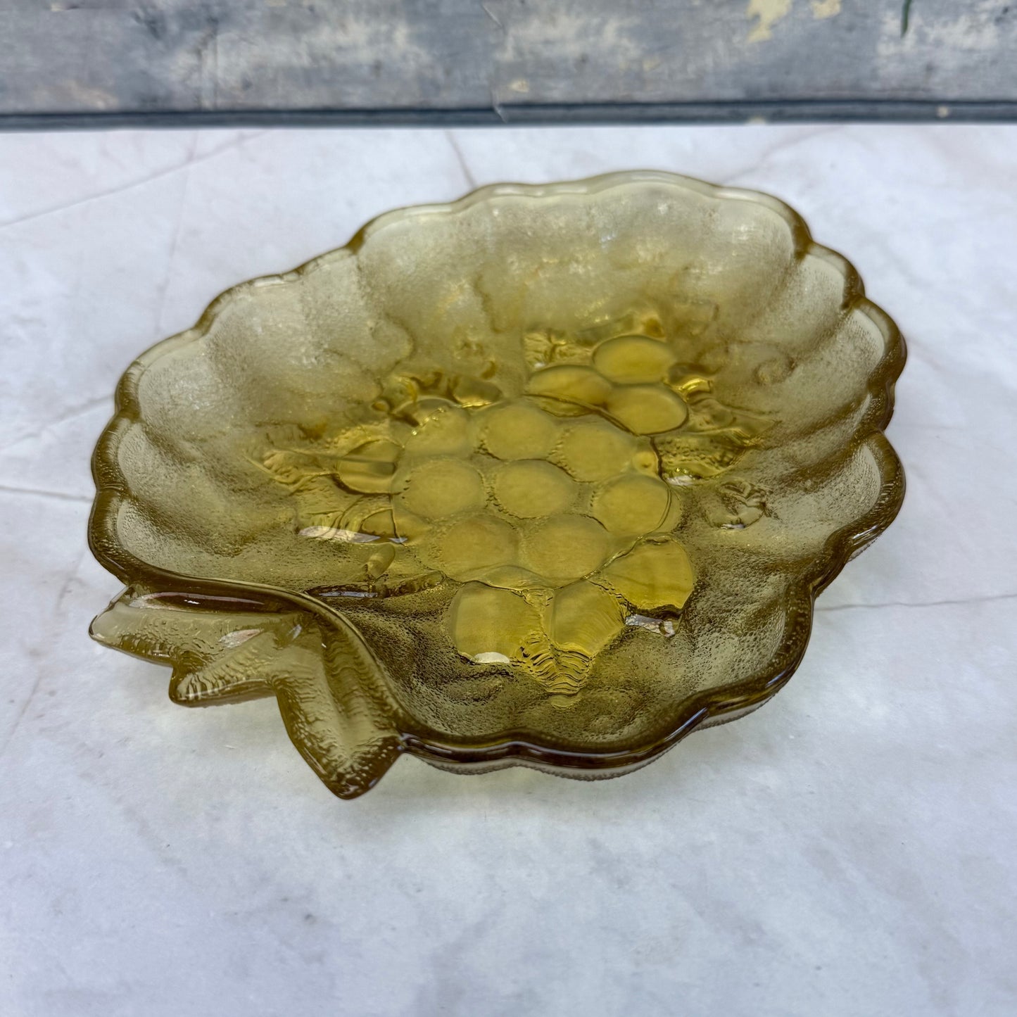 Embossed Grape Shaped Glass Dish Selection
