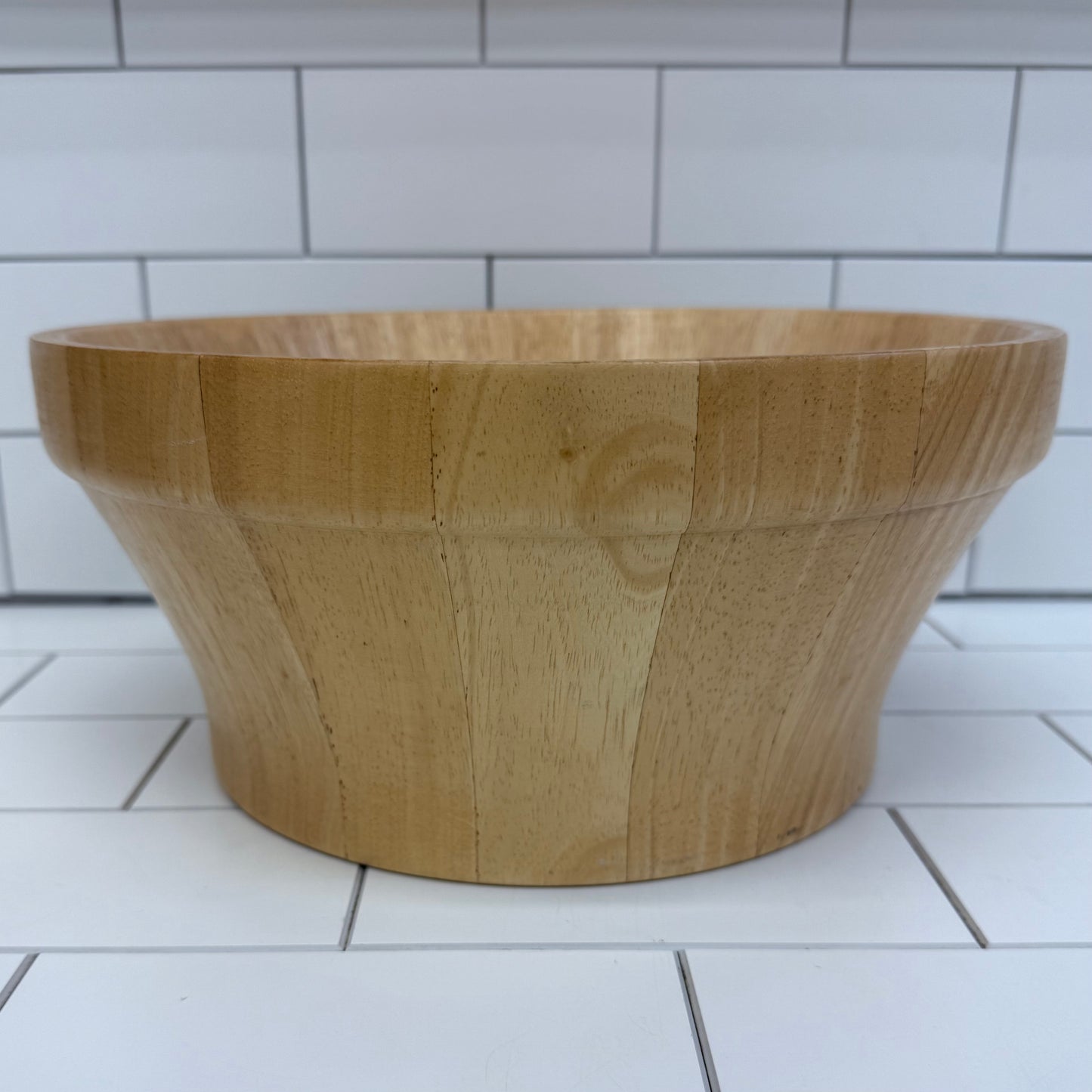 Well Equipped Kitchen Staved Bowl, Wooden