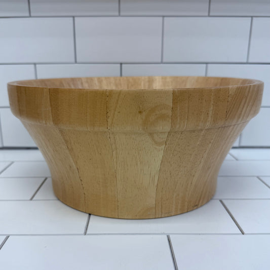 Well Equipped Kitchen Staved Bowl, Wooden