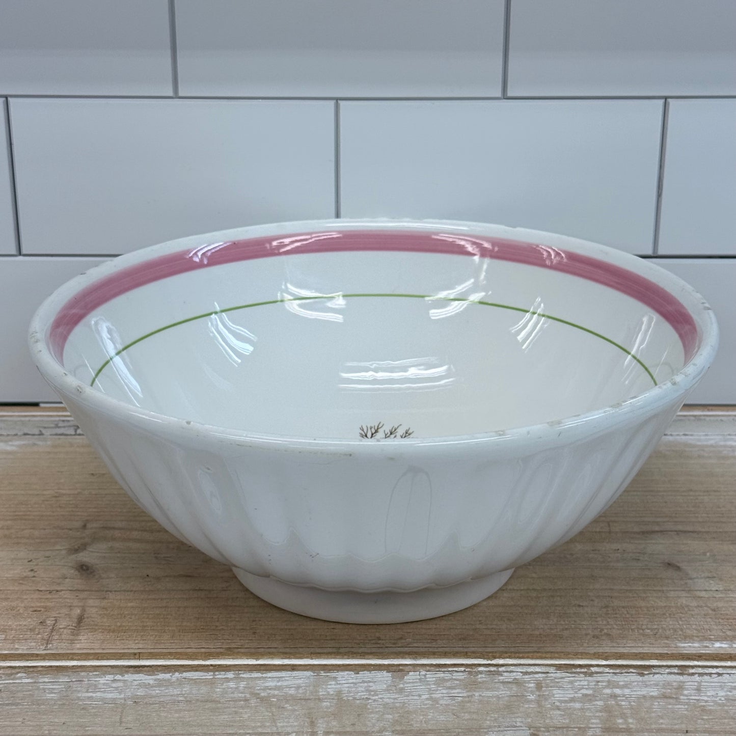 La Primula Italy Chimaphila Botanical Ceramic Serving Bowl 11”