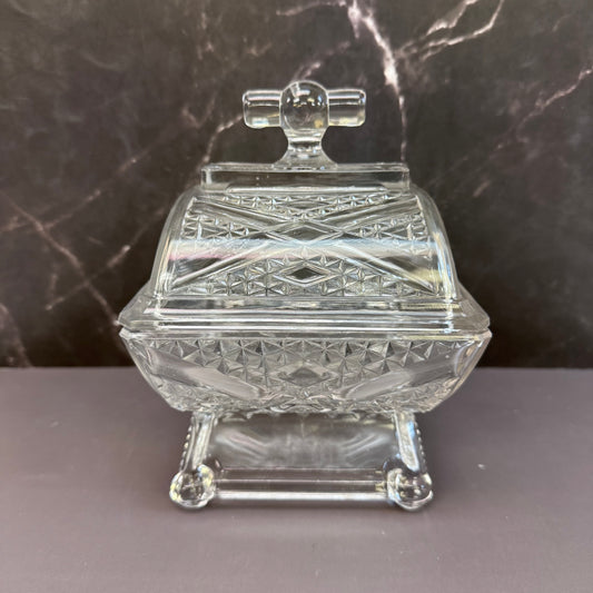 Adams & Co. Ashman Crossroads EAPG Lidded Compote, 1880s