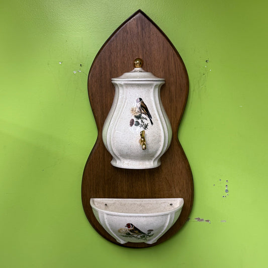 Decorative Lavabo Wall Fountain Vintage Signed 1981