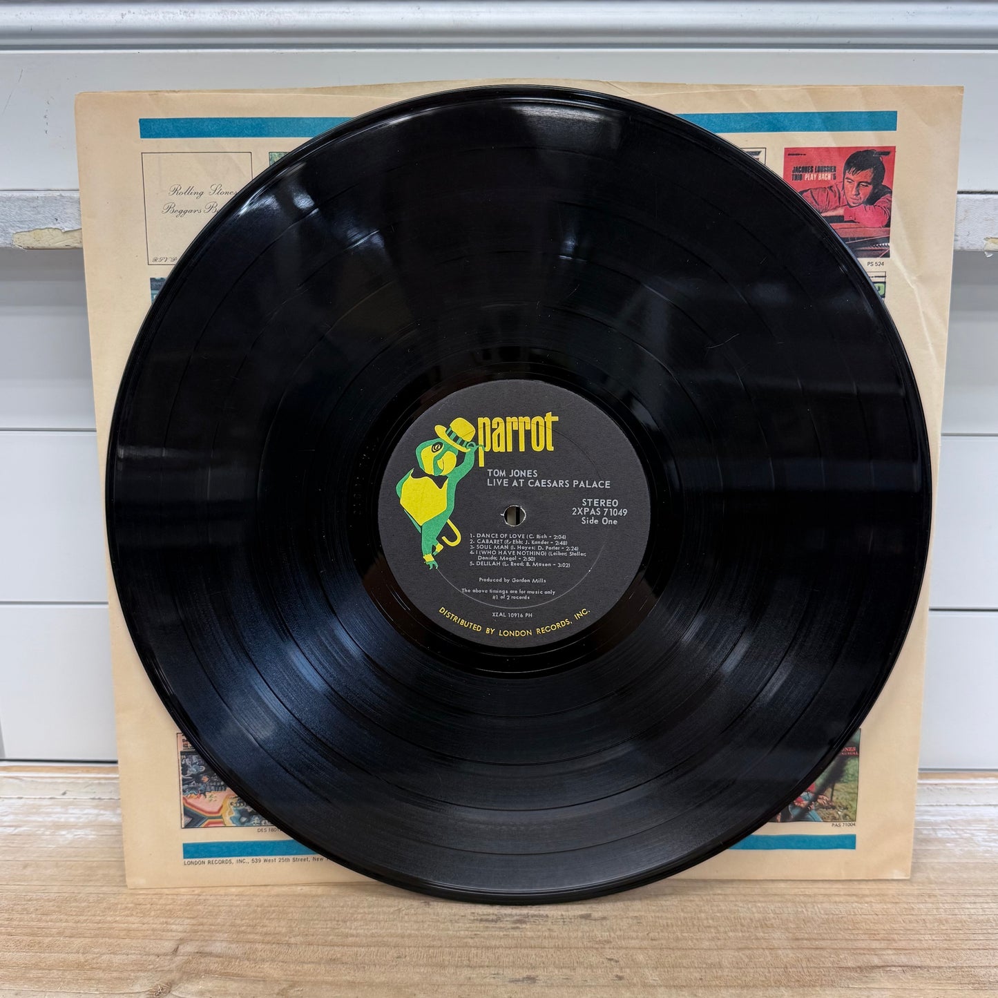 Tom Jones Live at Caesar's Palace Double Vinyl Record LP 1971 #2XPAS 71049