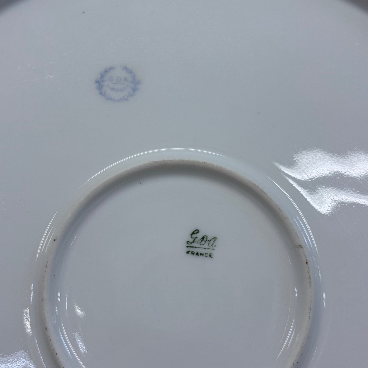 GDA Limoges Serving Dish Rose Gilt Porcelain Platter Antique c.1900