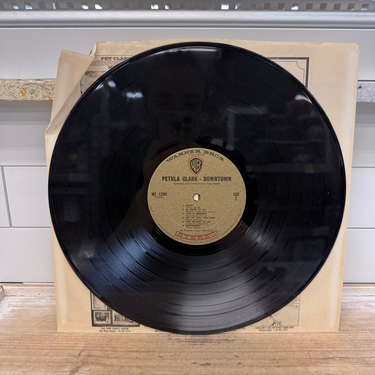 Petula Clark Downtown Vinyl LP 1965 -- WS 1590