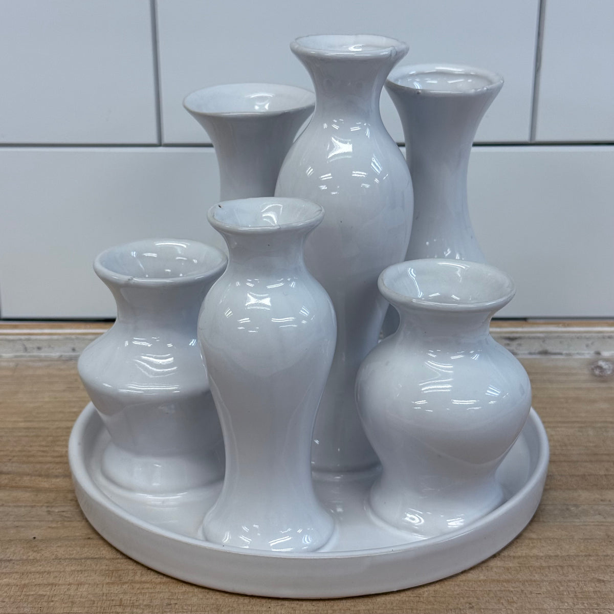 Bud Vase Cluster Ceramic Centerpiece