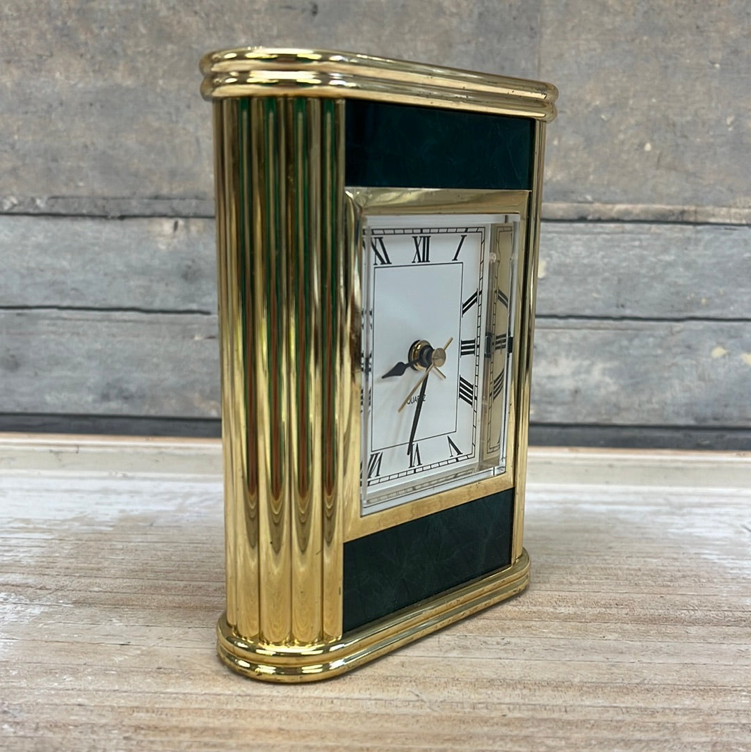 Decorative Brass Desk Clock