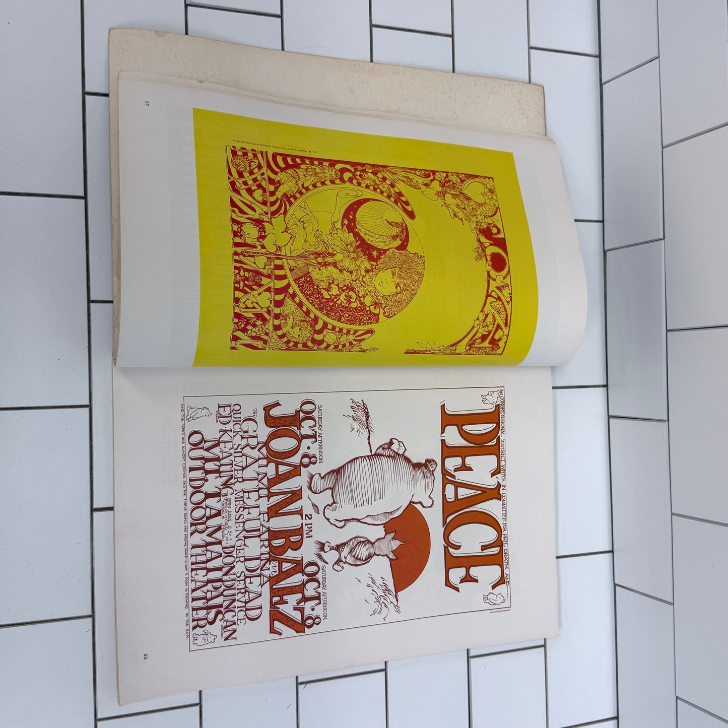 Get On Down Rock and Roll Posters Mick Farren Book 1977 Vintage