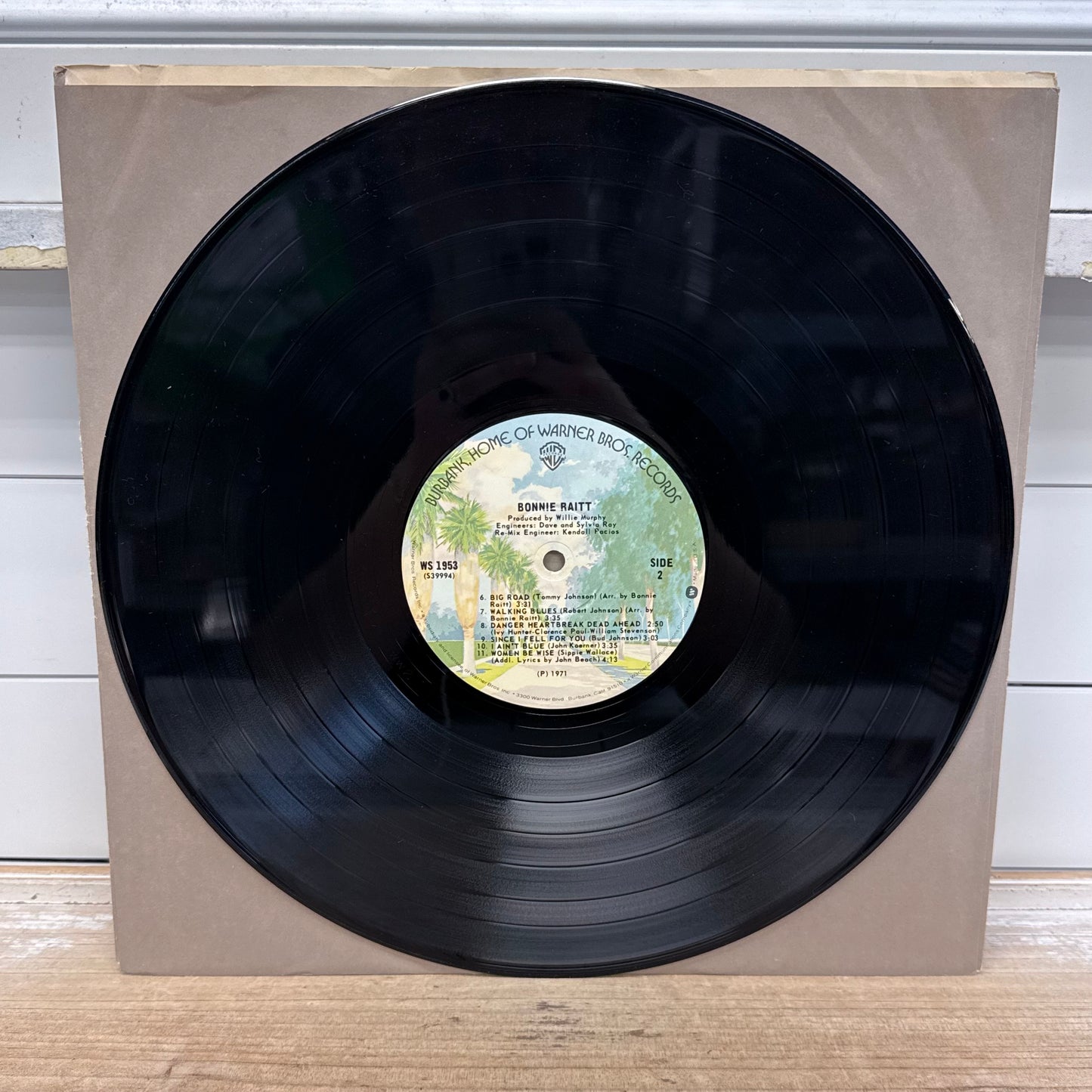 Bonnie Raitt Self Titled Vinyl Record LP Warner Bros 1971