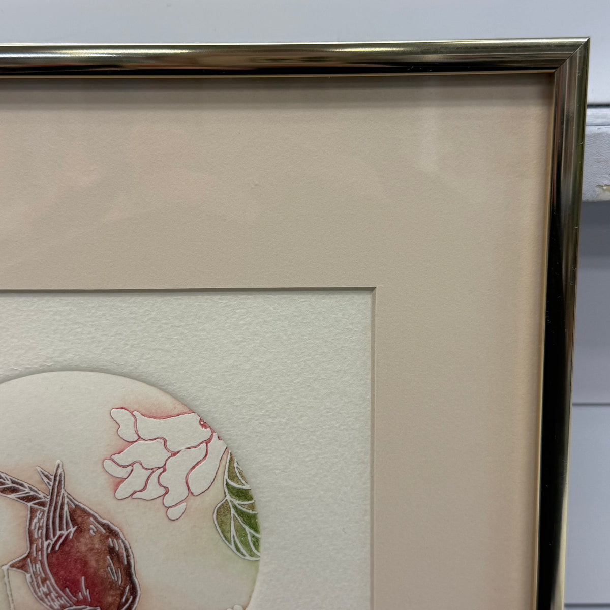 Finch Bird Etching Signed Limited Edition 110/225 Vintage 1984