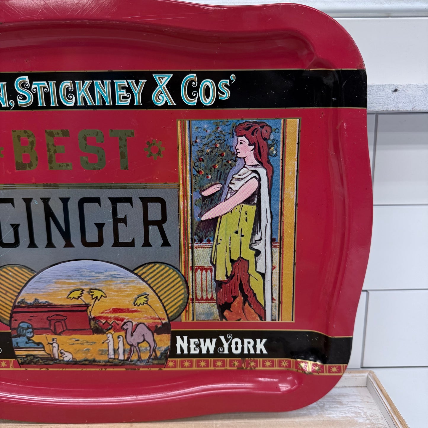 Bacon Stickney Best Ginger Advertising Tray 1970s