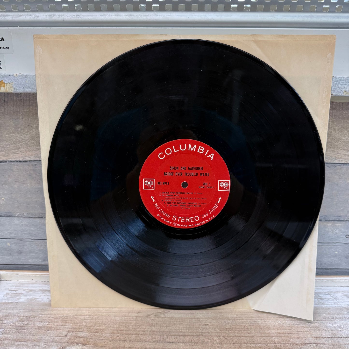 Simon and Garfunkel Bridge Over Troubled Water Vinyl Record, 1970