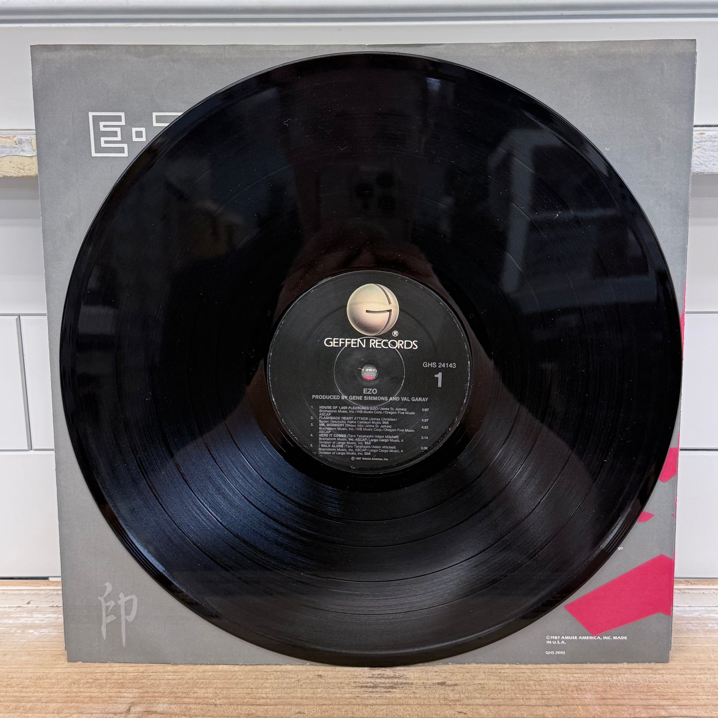 EZO Self Titled Vinyl Record LP 1987 Geffen #GHS 24143