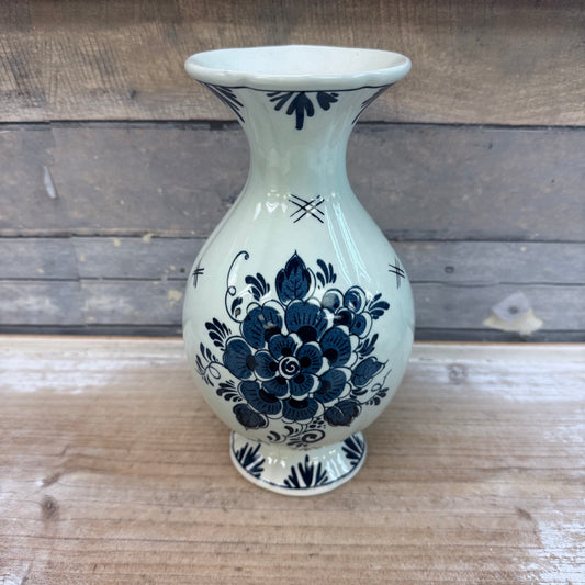 Blauw Delfts Hand Painted Ceramic Vase