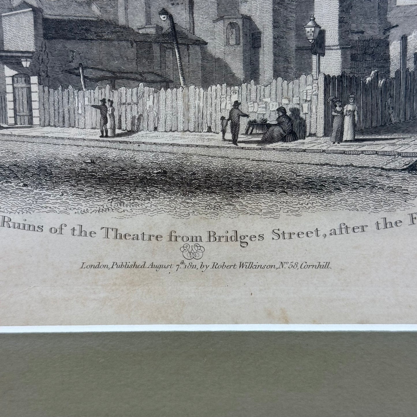 William Wise Drury Lane Theatre Fire, Framed