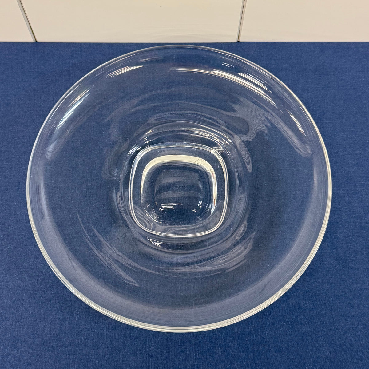 Heisey Clear Glass Bowl and Underplate Set Elegant Glass