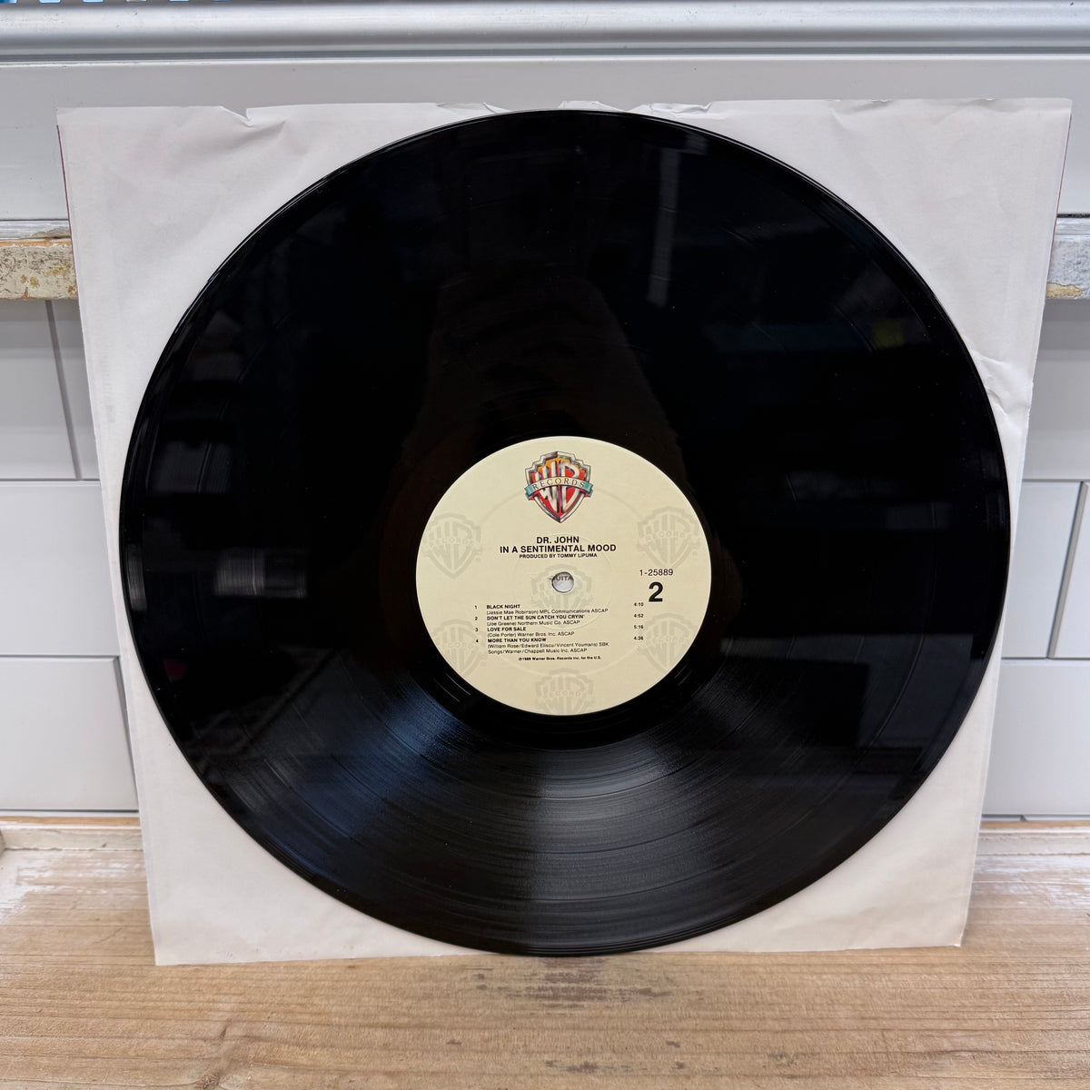 Dr. John In a Sentimental Mood Vinyl LP 1989 Warner Bros 1-25889