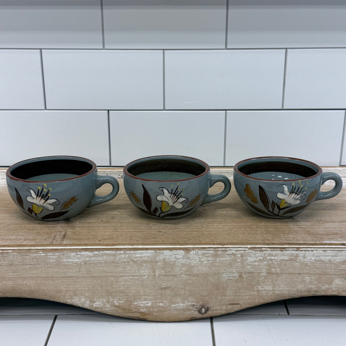 Stangl Golden Harvest Pottery Tea Pot & Cup Set